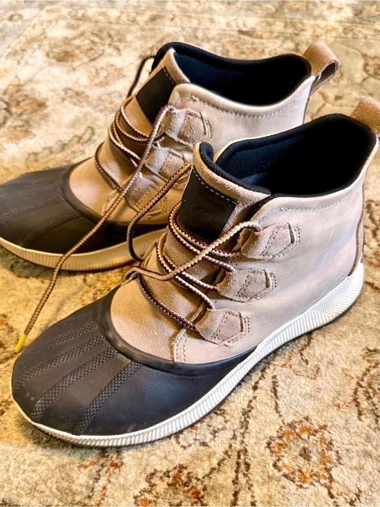 Sorel Shoes - Women’s Sorel Neutral Two-Tone Waterproof Duck Boot Sneakers
